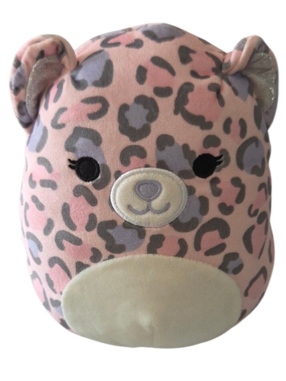 Squishmallow Dallas the Leopard 7" Plush Pink Gray Stuffed Animal